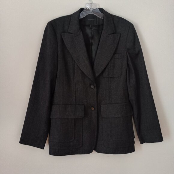 Bern and Mort Women’s 98% Wool Blend Gray Blazer Coat Size 10 - Picture 1 of 14